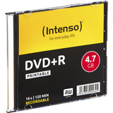 Intenso DVD+R 4.7GB, Printable, 16x 4,7 GB 10 pz, Supporti vergini DVD Printable, 16x, DVD+R, 120 mm, Stampabile, Custodia per CD, 10 pz, 4,7 GB