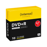 Intenso DVD+R 4.7GB, Printable, 16x 4,7 GB 10 pz, Supporti vergini DVD Printable, 16x, DVD+R, 120 mm, Stampabile, Custodia per CD, 10 pz, 4,7 GB
