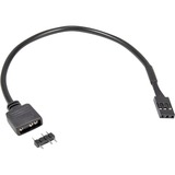 Inter-Tech 88885550 cavo di alimentazione interno 0,2 m, Adattatore Nero, 0,2 m, 3-pin, Dritto, Dritto, Nero, 5 g