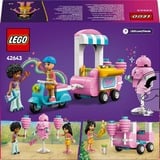 LEGO Friends Bancarella di zucchero filato e scooter, Giochi di costruzione Set da costruzione, 6 anno/i, Plastica, 110 pz, 138 g