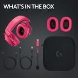 Logitech 981-001275, Cuffia da gioco Magenta