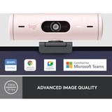 Logitech Brio 500, Webcam rosa/Nero