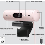 Logitech Brio 500, Webcam rosa/Nero
