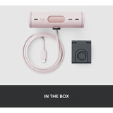 Logitech Brio 500, Webcam rosa/Nero