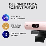 Logitech Brio 500, Webcam rosa/Nero