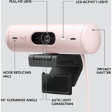 Logitech Brio 500, Webcam rosa/Nero