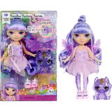MGA Entertainment Rainbow High Littles Rainbow Fantasy Fairies Doll- Amethyst (purple), Bambola Rainbow High Littles Rainbow Fantasy Fairies Doll- Amethyst (purple), Bambola alla moda, Femmina, 4 anno/i, Bambino/Bambina, 140 mm, Multicolore