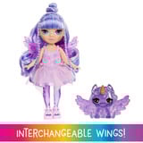 MGA Entertainment Rainbow High Littles Rainbow Fantasy Fairies Doll- Amethyst (purple), Bambola Rainbow High Littles Rainbow Fantasy Fairies Doll- Amethyst (purple), Bambola alla moda, Femmina, 4 anno/i, Bambino/Bambina, 140 mm, Multicolore