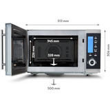 Medion MD15501, Forno a microonde argento/Nero