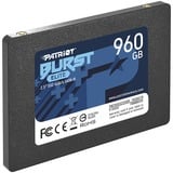 Patriot Burst Elite 2.5" 960 GB Serial ATA III, Disco a stato solido Nero, 960 GB, 2.5", 450 MB/s, 6 Gbit/s