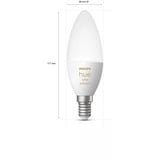Philips Hue White Ambiance E14 Lampadina Intelligente Forma Candela 470, Lampada a LED 