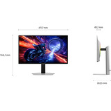 SAMSUNG Monitor Gaming Odyssey OLED G6 - G60SF da 27", Monitor di gioco argento, 68,6 cm (27"), 2560 x 1440 Pixel, Quad HD, OLED, 0,03 ms, Argento