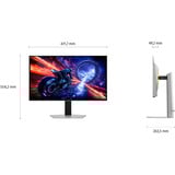 Samsung Monitor Gaming Odyssey OLED G6 - G60SF da 27", Monitor di gioco argento, 68,6 cm (27"), 2560 x 1440 Pixel, Quad HD, OLED, 0,03 ms, Argento