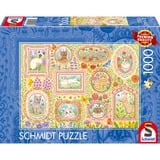 Schmidt Spiele Gatti nobili in splendore floreale, Puzzle 