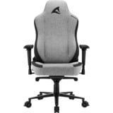 Sharkoon SKILLER SGS40 Fabric Seduta imbottita Schienale imbottito, Sedili di gioco grigio/Nero, Seduta imbottita, Schienale imbottito, Grigio, Grigio, Tessuto, Schiuma, Tessuto, Schiuma