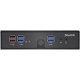 Shuttle DS50U barebone per PC/stazione di lavoro PC con dimensioni 1,3 l Nero 7305 Nero, PC con dimensioni 1,3 l, Mini PC barebone, DDR5-SDRAM, PCI Express, Serial ATA III, Collegamento ethernet LAN, 90 W