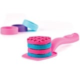 Spin Master Kinetic Sand Shimmer, Set di Gioco Laboratorio di Pasticceria Unicorni, 453 g di Sabbia Cinetica, Verde Acqua Luccicante e Rosa, 8 Attrezzi unicorno, Giocattoli Sensoriali per Bambini, 3+ Anni, Gioco di sabbia 
