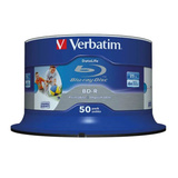 Verbatim 43812 disco vergine Blu-Ray BD-R 25 GB 50 pz, Dischi Blu-ray 25 GB, BD-R, Fuso, 50 pz