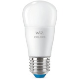 WiZ Lampadina Smart Dimmerabile Luce Bianca o Colorata Attacco E27 40WSfera Lampadina intelligente, Bianco, LED integrato, E27, Bianco, 2200 K