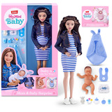 ZURU MyMini - Bambola in gravidanza Bambola alla moda, Femmina, 3 anno/i, 315 mm, 170 g, Multicolore