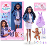 ZURU MyMini - Bambola in gravidanza Bambola alla moda, Femmina, 3 anno/i, 315 mm, 170 g, Multicolore