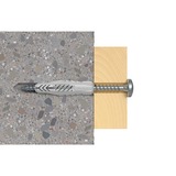 fischer 062760 ancoraggio a vite e tassello 50 pezzo(i) 5 cm grigio chiaro, 5 cm, 8 mm, 6 cm, 4,5 mm, 6 mm, 50 pezzo(i)