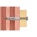 fischer 062760 ancoraggio a vite e tassello 50 pezzo(i) 5 cm grigio chiaro, 5 cm, 8 mm, 6 cm, 4,5 mm, 6 mm, 50 pezzo(i)