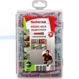fischer Profi-Box DuoPower + viti, Tassello grigio chiaro/Rosso