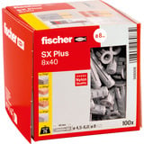 fischer Tassello ad espansione SX Plus 8x40 grigio chiaro