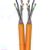 goobay Cavo di rete duplex Cat.7a S/FTP (PiMF) Dca arancione 