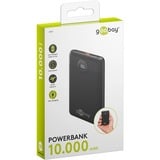 goobay Powerbank Compatto 10.000 mAh Nero