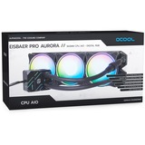 Alphacool Eisbaer Pro Aurora 360 Processore Raffreddatore di liquidi tutto in uno 12 cm Nero, Bianco 1 pz Nero, Raffreddatore di liquidi tutto in uno, 12 cm, 2500 Giri/min, 119,8 m³/h, Nero, Bianco
