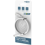 Ansmann Cavo in silicone USB-C a USB-C bianco