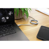 Ansmann Cavo in silicone USB-C a USB-C bianco