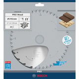 Bosch 2 608 837 724 lama circolare 21,6 cm 1 pz, Lama per sega In legno duro, Legno dolce, 21,6 cm, 3 cm, 1,2 mm, 7000 Giri/min, 1,7 mm
