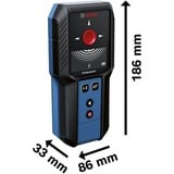Bosch Dispositivo di localizzazione GMS 120-27 Professional, Dispositivo di tracciamento blu/Nero