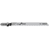Bosch T 101 BR Lama per seghetto alternativo Acciaio al carbonio (HCS) 3 pz, Lama per sega Lama per seghetto alternativo, Truciolare, Pannello in fibra, Pannello, Legno dolce, Acciaio al carbonio (HCS), Nero, Acciaio inox, 2,5 mm, 3 cm
