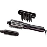 Braun AS330 Spazzola ad aria calda Caldo Nero 400 W 2 m, Spazzola aria calda Nero/Argento, Spazzola ad aria calda, Caldo, Barra di scorrimento, Per tutti i tipi di capelli, Lungo, Medio, Capelli bagnati/asciutti