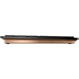 CHERRY DW 9100 SLIM tastiera Mouse incluso Universale RF senza fili + Bluetooth QWERTY Inglese US Nero, Set desktop Nero/Bronzo, Wireless, RF senza fili + Bluetooth, QWERTY, Nero, Mouse incluso