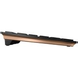 CHERRY DW 9100 SLIM tastiera Mouse incluso Universale RF senza fili + Bluetooth QWERTY Inglese US Nero, Set desktop Nero/Bronzo, Wireless, RF senza fili + Bluetooth, QWERTY, Nero, Mouse incluso