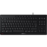 CHERRY STREAM KEYBOARD TKL tastiera Universale USB QWERTY Inglese Nero Nero, Cablato, USB, Tasto con meccanismo a forbici, QWERTY, Nero