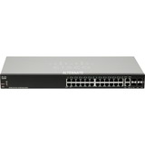 Cisco SF250-24 Gestito L2/L3 Fast Ethernet (10/100) 1U Nero Gestito, L2/L3, Fast Ethernet (10/100), Montaggio rack, 1U