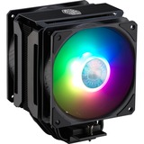 Cooler Master MasterAir MA612 Stealth ARGB Processore Refrigeratore 12 cm, raffreddamento CPU Nero, Refrigeratore, 12 cm, 650 Giri/min, 1800 Giri/min, 27 dB, 62 pdc/min