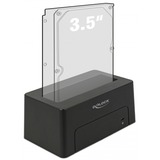 DeLOCK 63958 docking station per unità di archiviazione USB 3.2 Gen 2 (3.1 Gen 2) Type-C Nero Nero, HDD, SSD, Serial ATA III, 2.5,3.5", USB 3.2 Gen 2 (3.1 Gen 2) Type-C, 6 Gbit/s, Nero