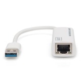 Digitus Adattatore Gigabit Ethernet USB-3.0 bianco, Bianco, Cina, Windows 7, Vista, XP and Mac OS 10.6/10.7, IEEE 802.3, IEEE 802.3ab, IEEE 802.3az, IEEE 802.3u