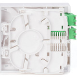 Digitus Custodia FTTH con 2 x accoppiatori LC/APC DX con otturatore, Housing bianco