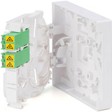 Digitus Custodia FTTH con 2 x accoppiatori LC/APC DX con otturatore, Housing bianco
