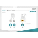 Digitus Splitter PoE USB-A 5V bianco