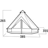Easy Camp Vaulen Tipi 120484, Tenda marrone