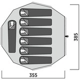 Easy Camp Vaulen Tipi, per 7 persone, Tenda marrone